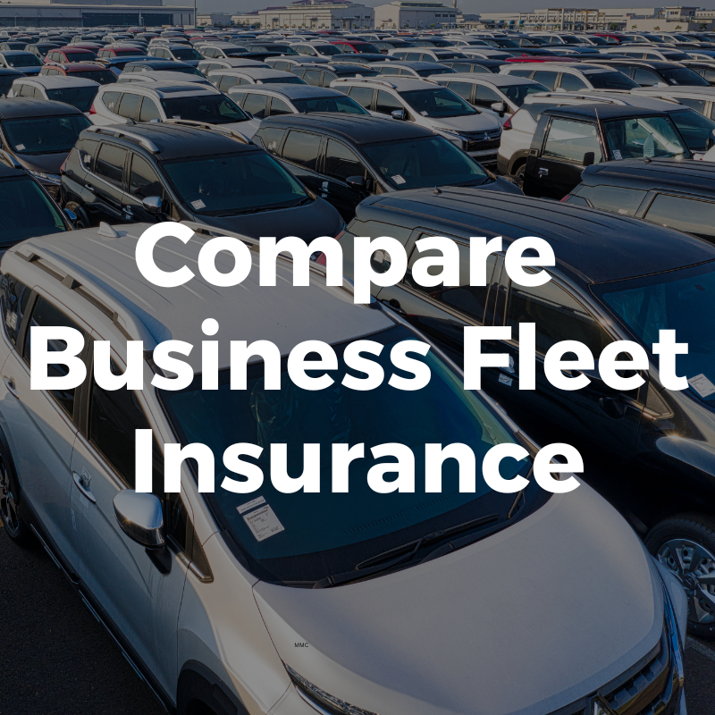 business fleet in the background with text over the top with compare business fleet insurance quotes